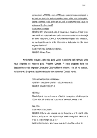 Relatório CPMI do Cachoeira parte 2