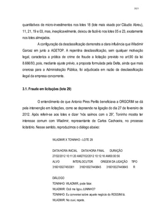 Relatório CPMI do Cachoeira parte 2