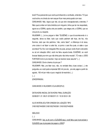 Relatório CPMI do Cachoeira parte 2