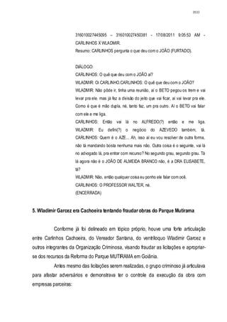 Relatório CPMI do Cachoeira parte 2