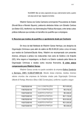 Relatório CPMI do Cachoeira parte 2