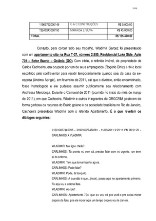 Relatório CPMI do Cachoeira parte 2