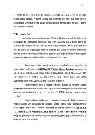 Relatório CPMI do Cachoeira parte 2