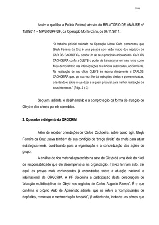 Relatório CPMI do Cachoeira parte 2