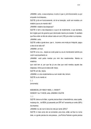 Relatório CPMI do Cachoeira parte 2