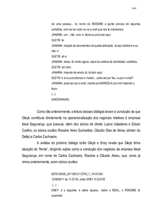 Relatório CPMI do Cachoeira parte 2