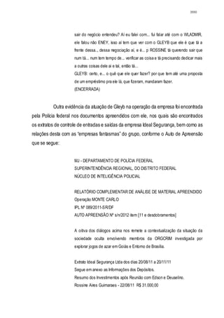 Relatório CPMI do Cachoeira parte 2