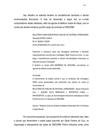 Relatório CPMI do Cachoeira parte 2