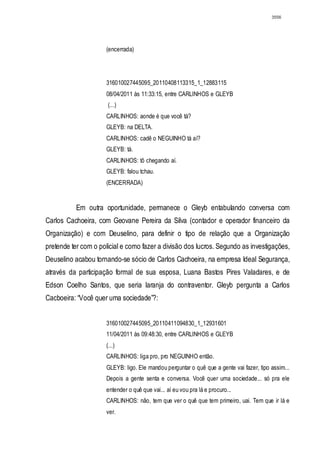 Relatório CPMI do Cachoeira parte 2