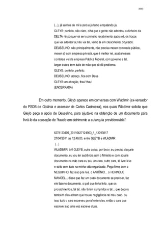 Relatório CPMI do Cachoeira parte 2