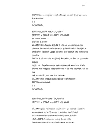 Relatório CPMI do Cachoeira parte 2