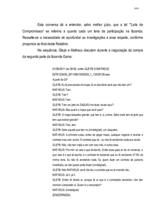 Relatório CPMI do Cachoeira parte 2