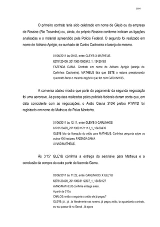 Relatório CPMI do Cachoeira parte 2