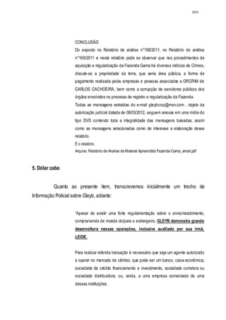 Relatório CPMI do Cachoeira parte 2