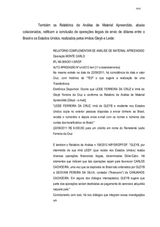 Relatório CPMI do Cachoeira parte 2