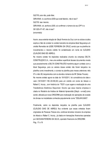 Relatório CPMI do Cachoeira parte 2