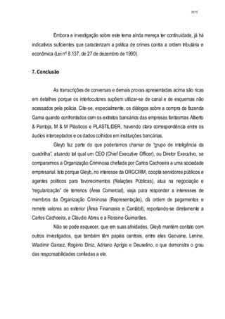 Relatório CPMI do Cachoeira parte 2