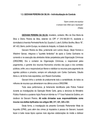 Relatório CPMI do Cachoeira parte 2