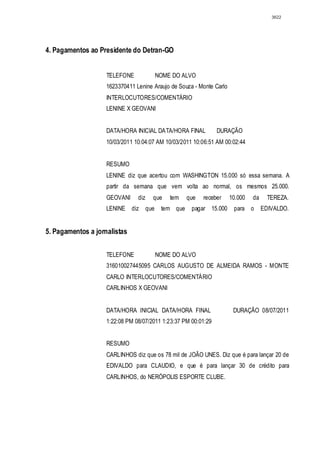 Relatório CPMI do Cachoeira parte 2