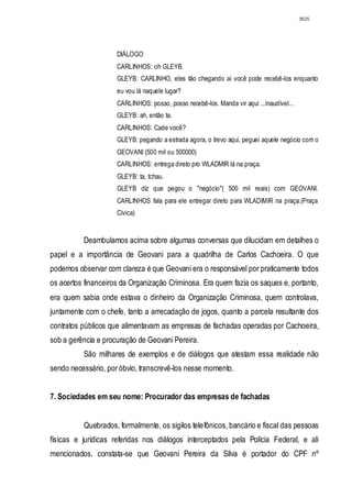 Relatório CPMI do Cachoeira parte 2