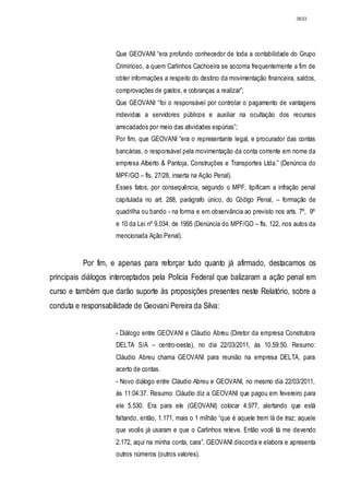 Relatório CPMI do Cachoeira parte 2