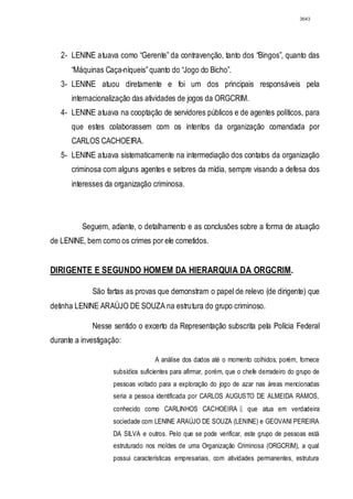 Relatório CPMI do Cachoeira parte 2