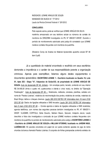 Relatório CPMI do Cachoeira parte 2