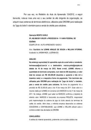 Relatório CPMI do Cachoeira parte 2