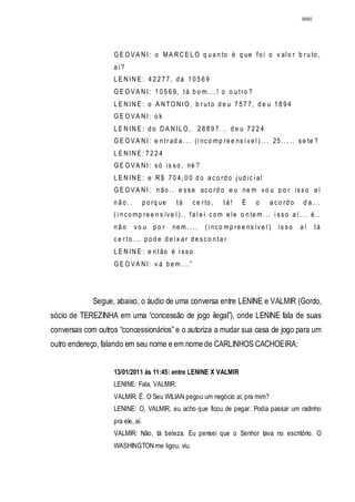 Relatório CPMI do Cachoeira parte 2