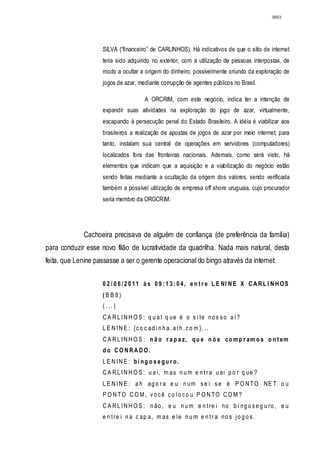 Relatório CPMI do Cachoeira parte 2