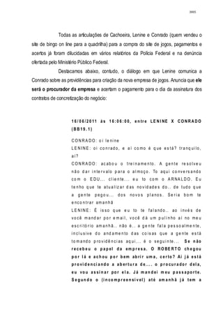 Relatório CPMI do Cachoeira parte 2