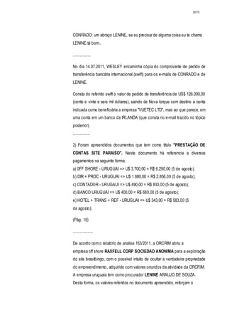 Relatório CPMI do Cachoeira parte 2