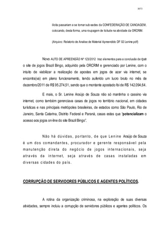 Relatório CPMI do Cachoeira parte 2