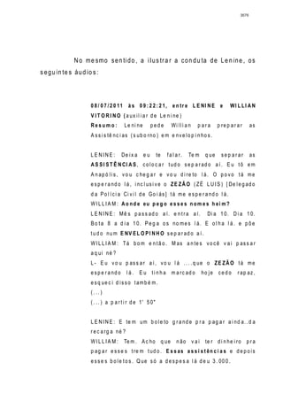 Relatório CPMI do Cachoeira parte 2