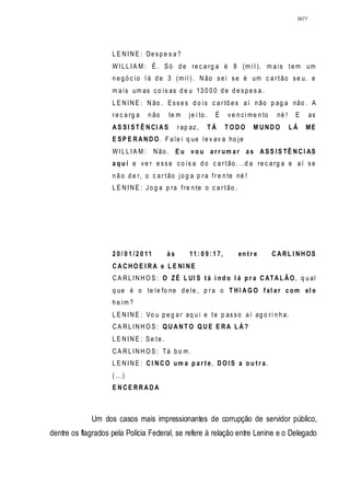 Relatório CPMI do Cachoeira parte 2