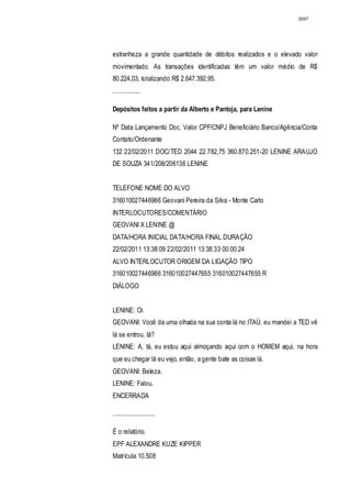 Relatório CPMI do Cachoeira parte 2