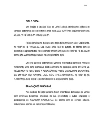 Relatório CPMI do Cachoeira parte 2