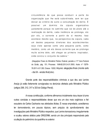 Relatório CPMI do Cachoeira parte 2