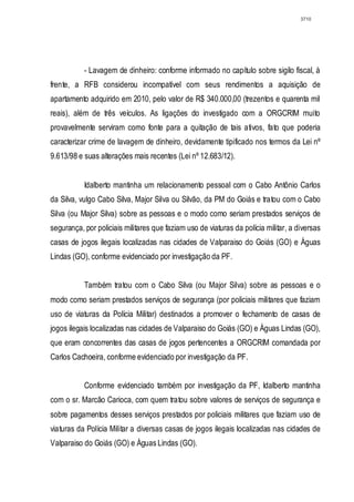 Relatório CPMI do Cachoeira parte 2