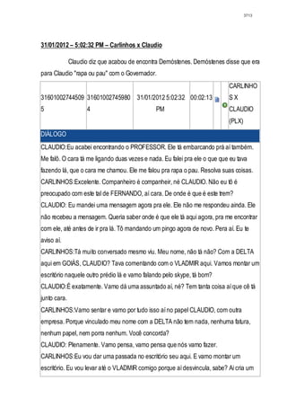 Relatório CPMI do Cachoeira parte 2