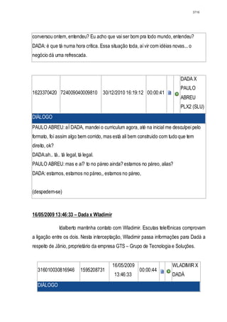 Relatório CPMI do Cachoeira parte 2