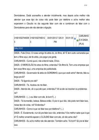 Relatório CPMI do Cachoeira parte 2