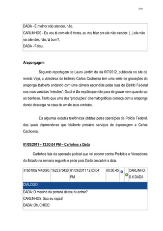 Relatório CPMI do Cachoeira parte 2