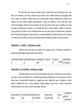 Relatório CPMI do Cachoeira parte 2