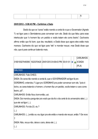 Relatório CPMI do Cachoeira parte 2