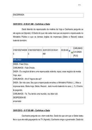 Relatório CPMI do Cachoeira parte 2