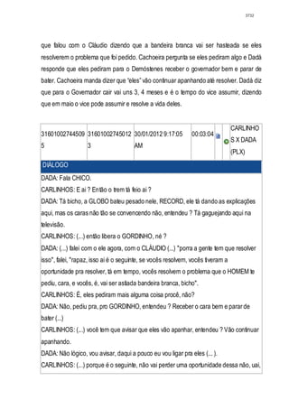 Relatório CPMI do Cachoeira parte 2