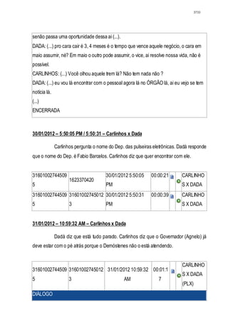 Relatório CPMI do Cachoeira parte 2