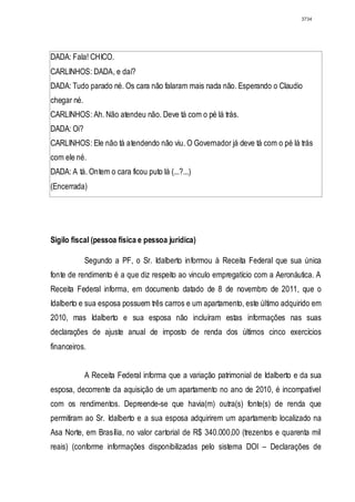 Relatório CPMI do Cachoeira parte 2