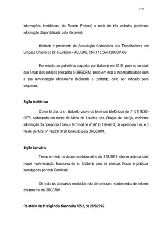 Relatório CPMI do Cachoeira parte 2